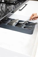 Compact Cutlert organizer kitchen cabinets shelf cabinet rack spoon divider container kitchen organizer