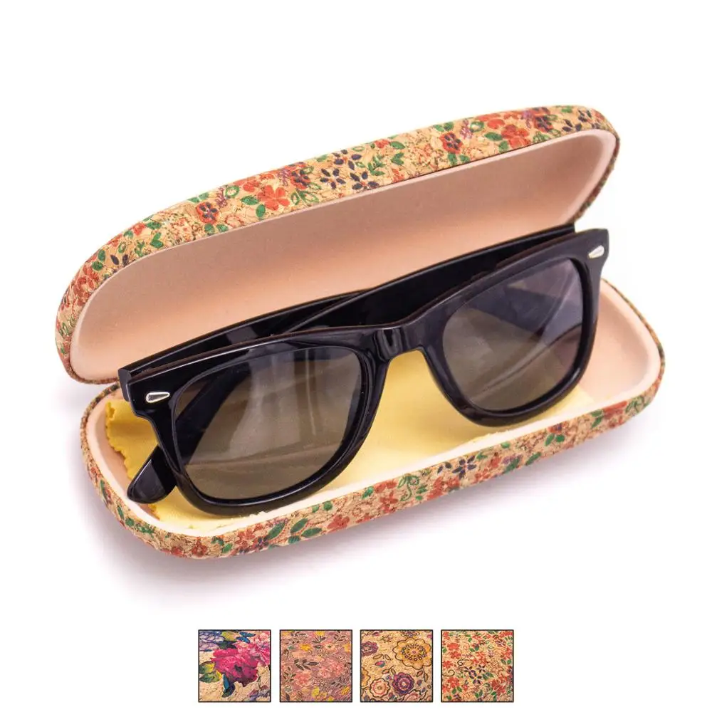 

cork sunglasses case Soft wood box womens glasses case L-526