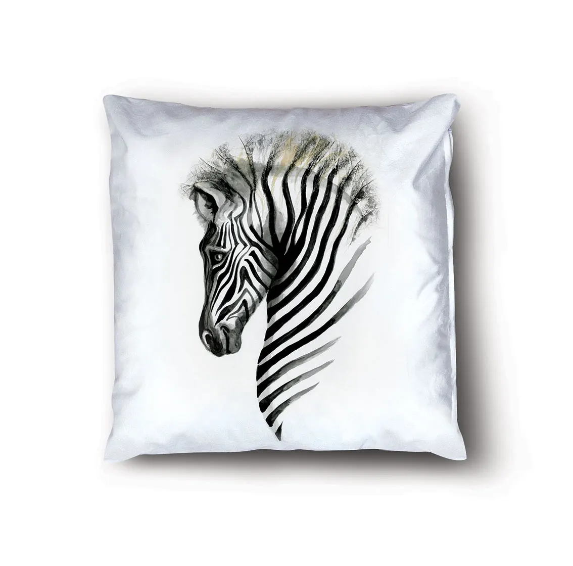 Чехол для подушки с изображением зебры|Подушка| |