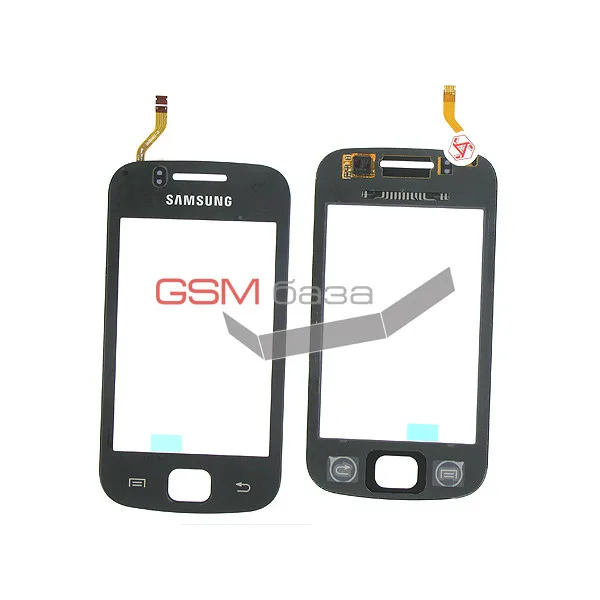 Samsung S5660 Galaxy Gio Сенсорное стекло (touchscreen) с защитным стеклом дисплея (цвет: Black)
