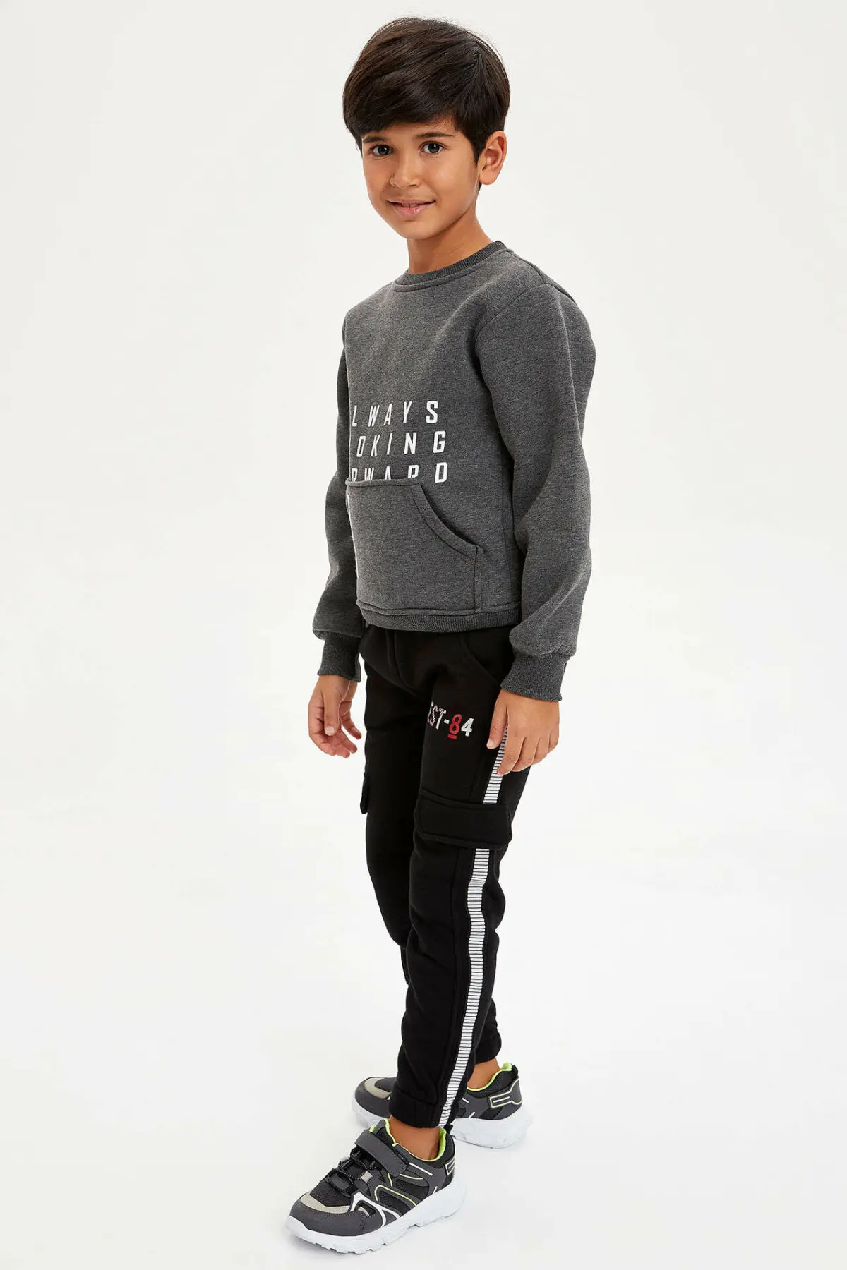 Модные спортивные брюки для мальчиков Детские повседневные в полоску с