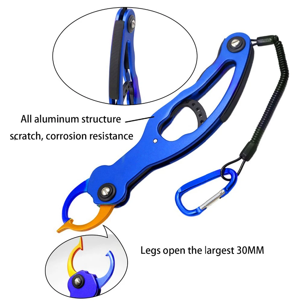 Aluminum Alloy Fishing Grip Portable Fish Lip Trigger Lock Tackle Gripper Grabber Grab Tool Tools | Спорт и развлечения