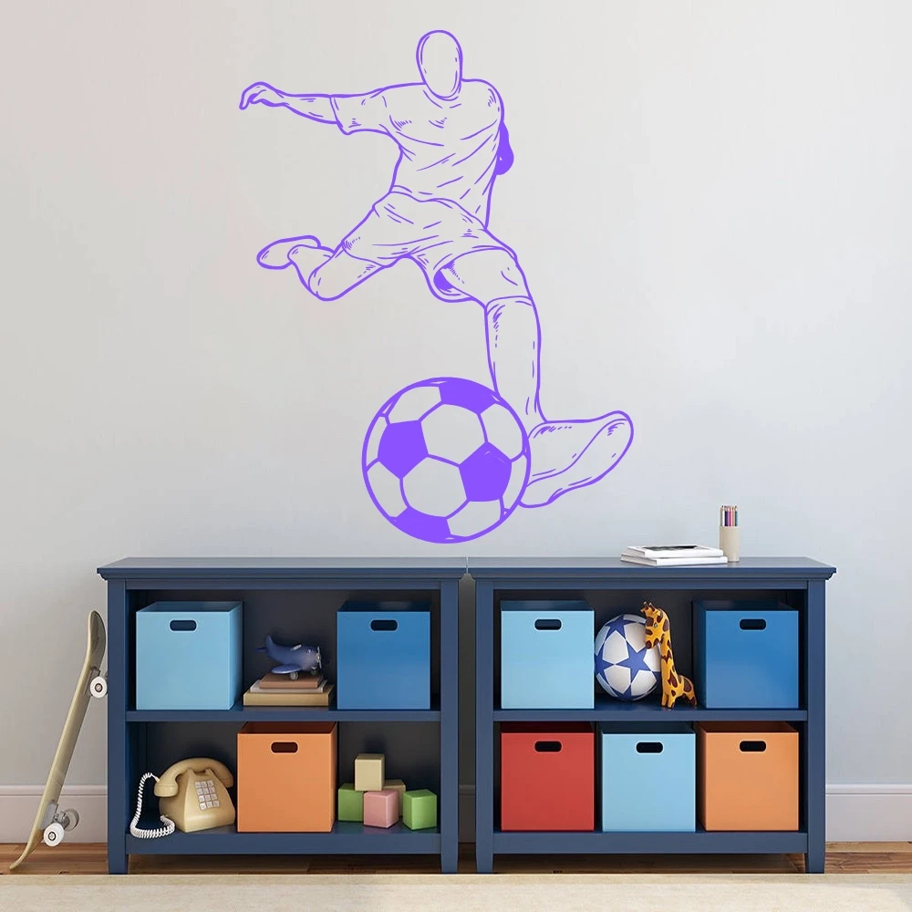 Креативная Наклейка на стену с изображением футбола | Дом и сад