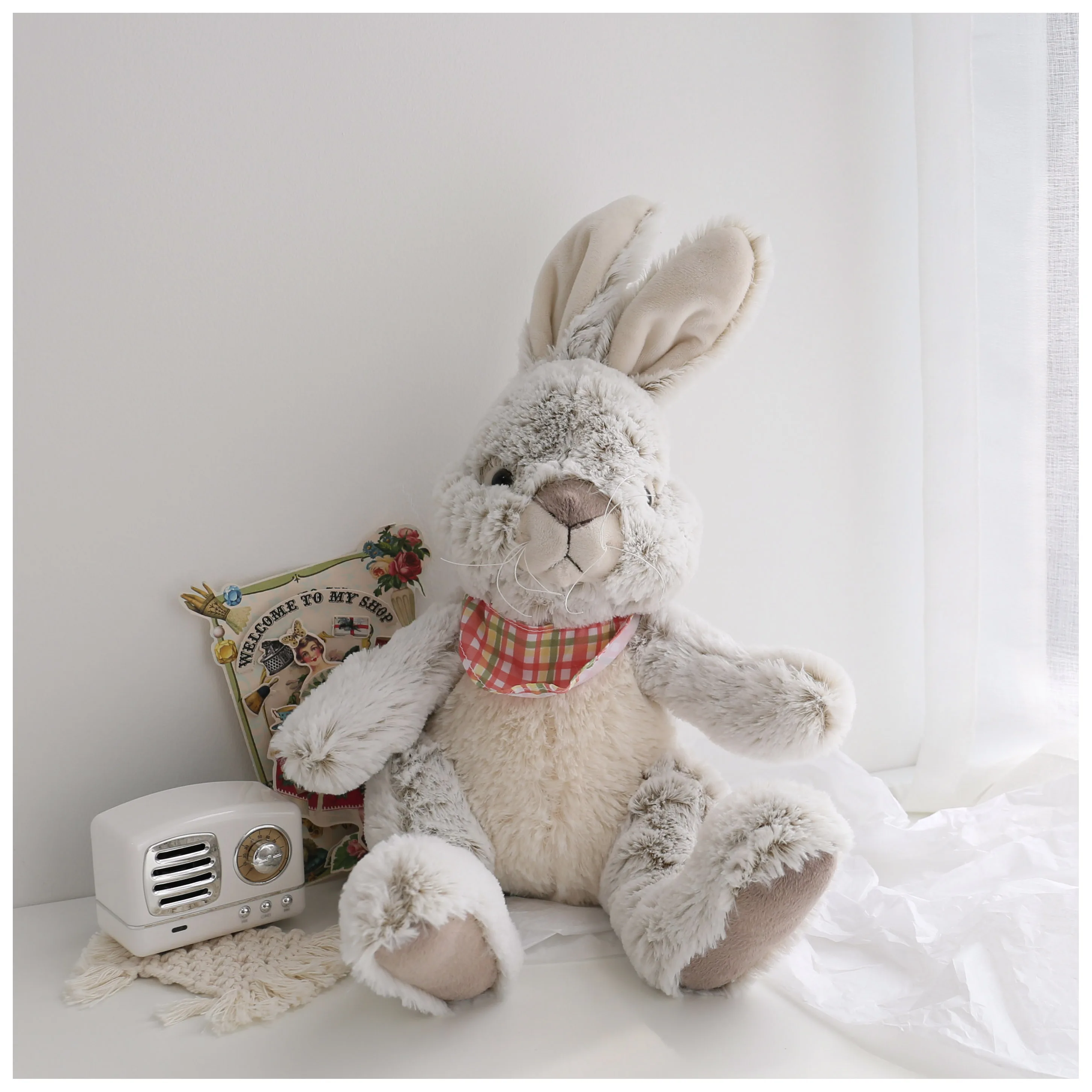 Пушистые плюшевые игрушки Ester Bunny прекрасный кролик из французской кантри мягкие