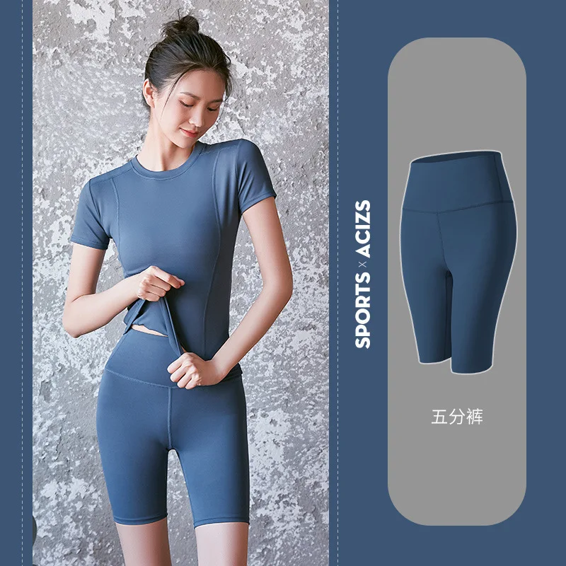 Women's Sports Pants 3/4 Gym Sport Woman Tights Casual Cropped Female Leggings For Fitness Women Yoga Pants with Side Pockets