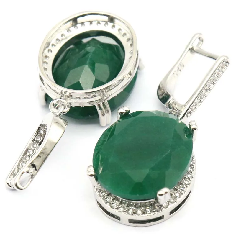 Серьги серебряные овальные 33x16 мм 18x15 | Украшения и аксессуары