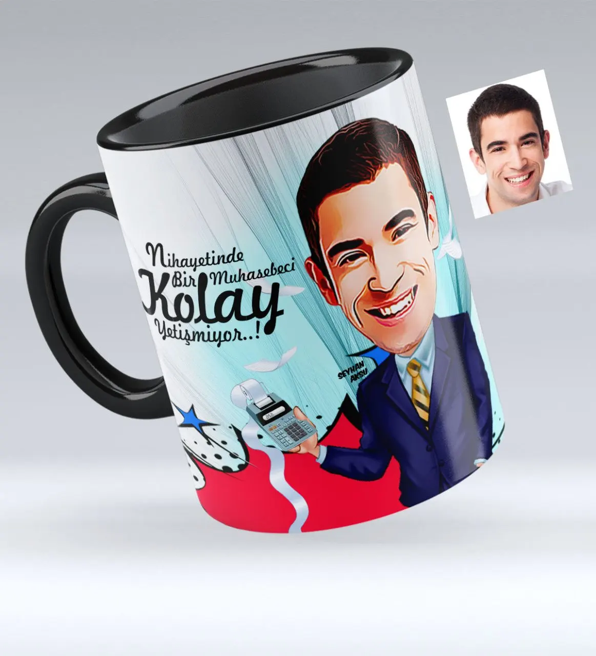 

Personalized Mr Accountant Caricature Of Black Mug cup-1