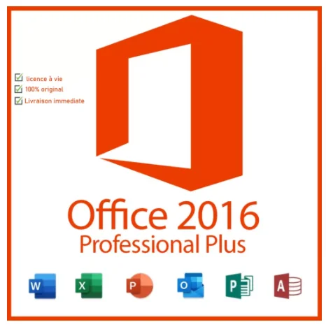

Cl d'Activation Office 2016 Pro Plus 32/64 Bit toutes langues 100% Originale authentique Livraison Rapide