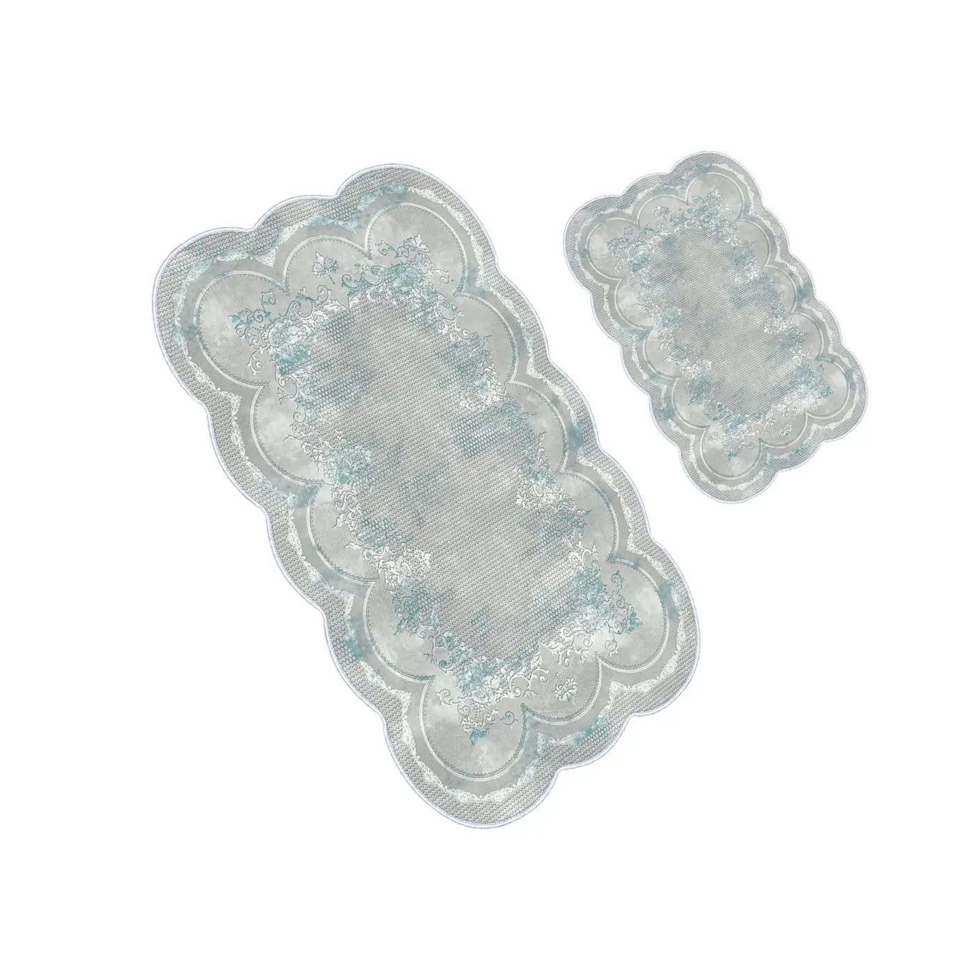 Goedkoop Turkse Wc Tapijt Bad Tapijt Set Grijs Antislip Lederen Zool Badkamer Kelim Thuis Droog Decoratie Artistieke Esthetische Mat