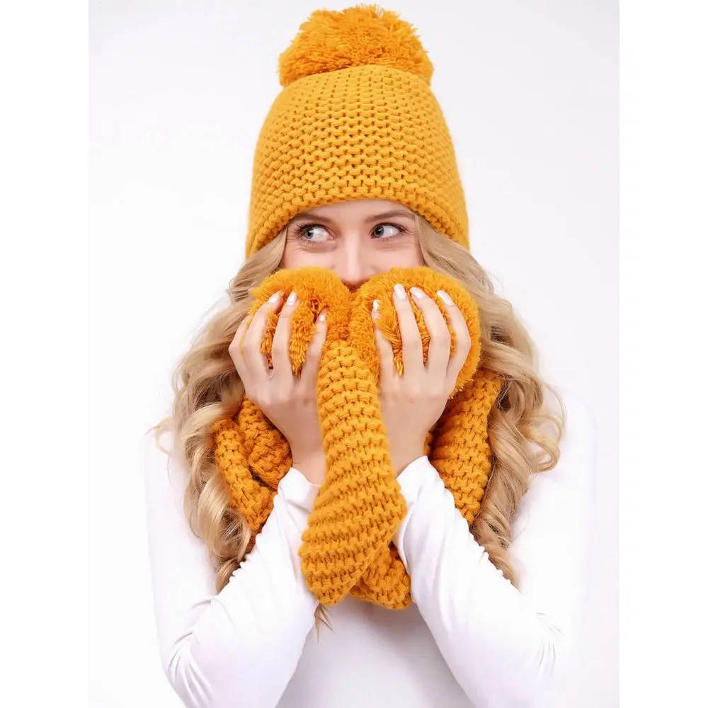Women Hat LAMBONIKA Virdzhiniya wool cap Winter Knitted hight quality Ламбоника Wraps new Scarf Wrap Apparel Accessories |
