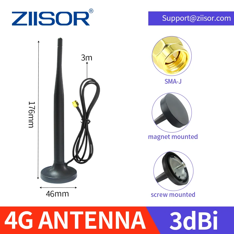 

4G Antenna SMA Male Wifi for Router LTE 3G Signal Booster Mounted with Magnet Omnidirectional Screw Fixing Antenne
