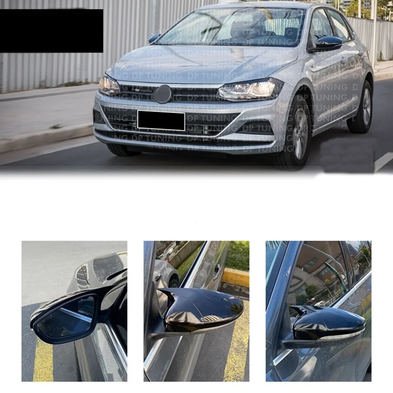 

Mirror Cover For VW. Polo Mk6 Batman St. Piano Black Product Surface Left Right Set 2 Pieces