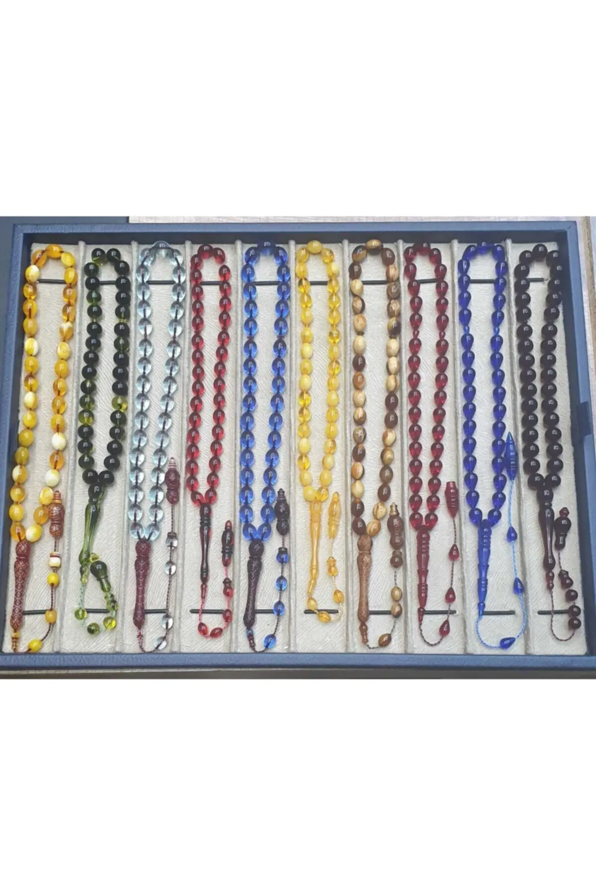 

Набор янтарных розаков, турецкий исламский набор ручного изготовления, 10 штук, религиозные веры для мужчин и женщин