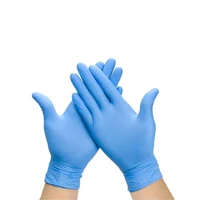 100 pcs disposable nitrile gloves work glove food prep cooking gloves kitchen food waterproof service cleaning gloves blue
