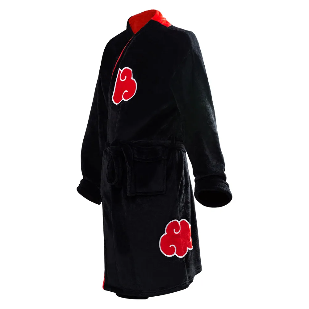 Халат аниме Акацуки костюмы для косплея черный банный халат Итачи одежда сна