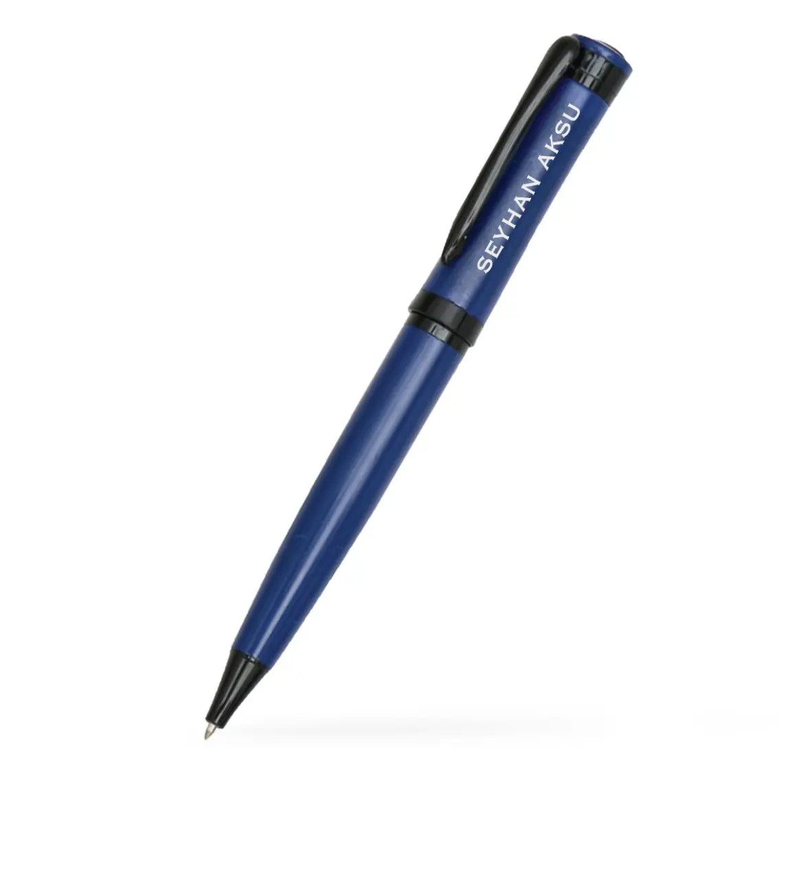 

Personalized Navy Blue Metal Ballpoint Pen (Model 502)