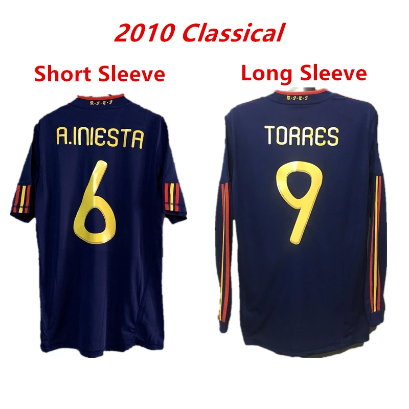 

No.9 Torres No.6 A.iniesta 2010 Men Shirt Long / Short Sleeve