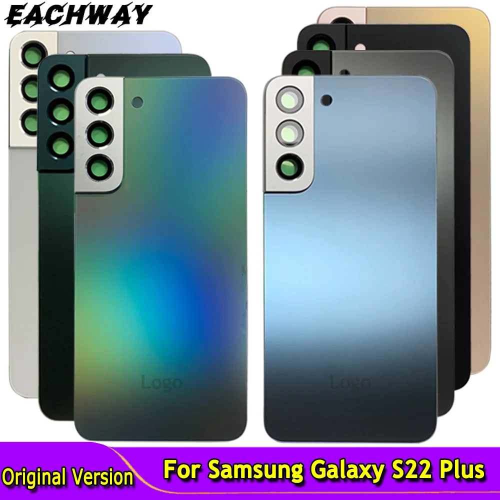 

Корпус S22Plus для Samsung Galaxy S22 Plus 5G, крышка аккумулятора, ремонт стекла, замена задней крышки телефона, задняя крышка с логотипом