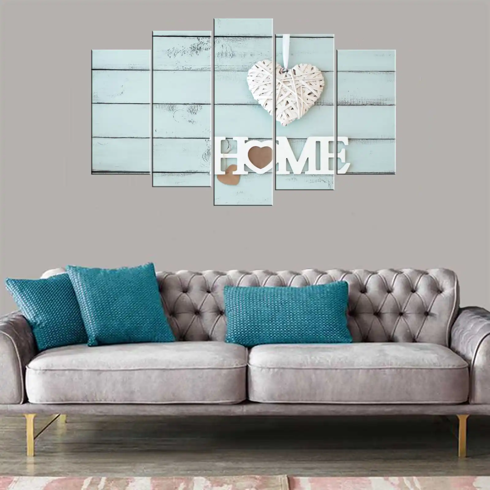 

HEART AND HOME - 5 PIECE MDF TABLE