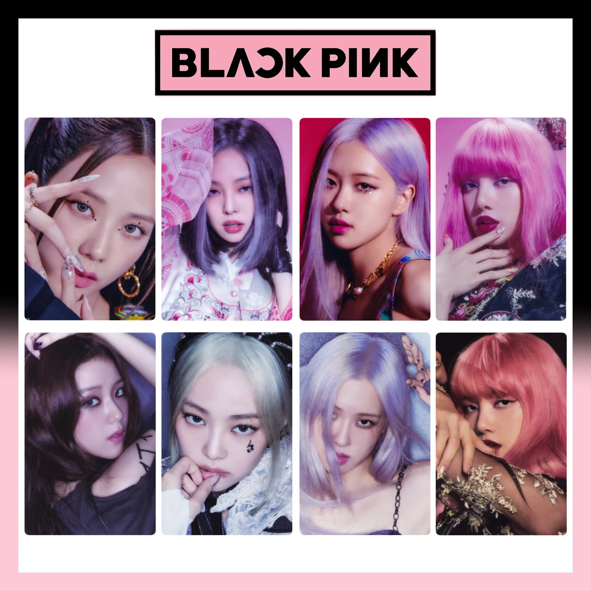 16 pcs/set Kpop BLACKPINK Jenny rosé Jisoo Lisa card bookmark for collection | Канцтовары для офиса и дома