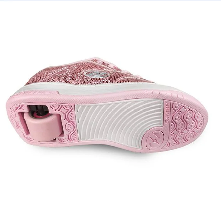 Роликовые кроссовки Heelys SPLIT LIGHT арт. 770970 розовые с лазерным покрытием | Спорт и