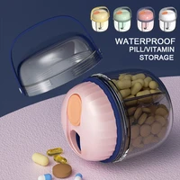 new medicine storage box jewelry container pill bottle pill box tablets holder vitamin organizer weekly pillbox 4grid waterproof