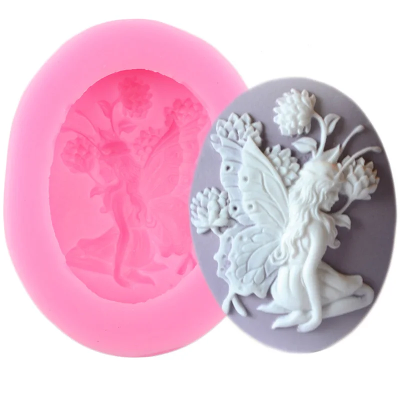 

Силиконовые формы для кексов "Ангел Фея", розового цвета