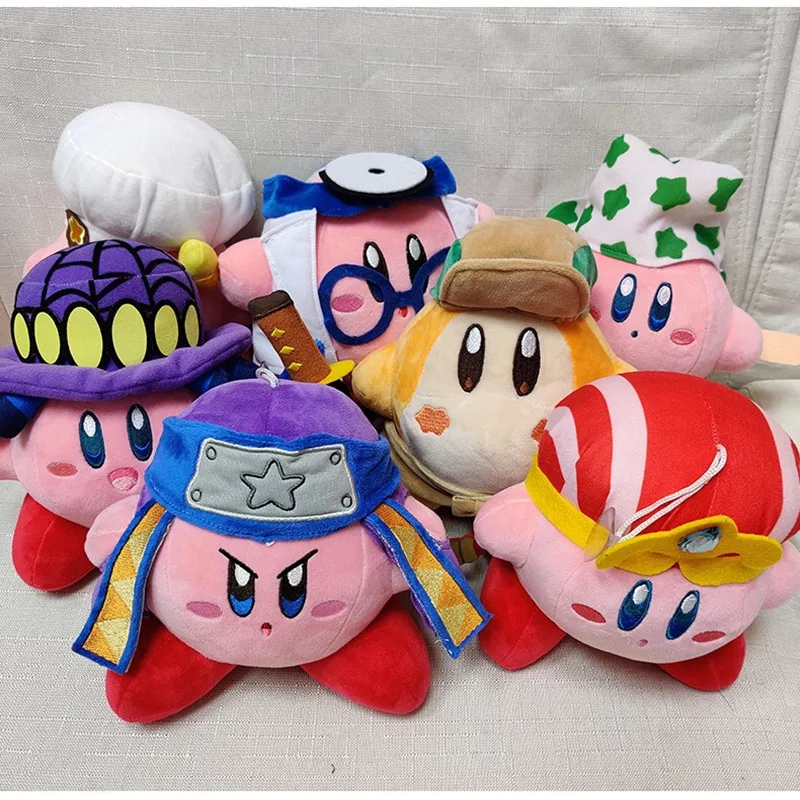 8 adet/takım 20 Cm karikatür doldurulmuş hayvanlar yıldız Kirby peluş bebek oyuncak Anime Kawaii sevimli yumuşak peluş oyuncaklar çocuklar için doğum günü hediyesi