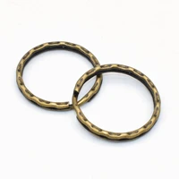 1 key ring decorative keychain iron split ring antique bronze jump ring round ring diy charm jewelry leather purse accessories