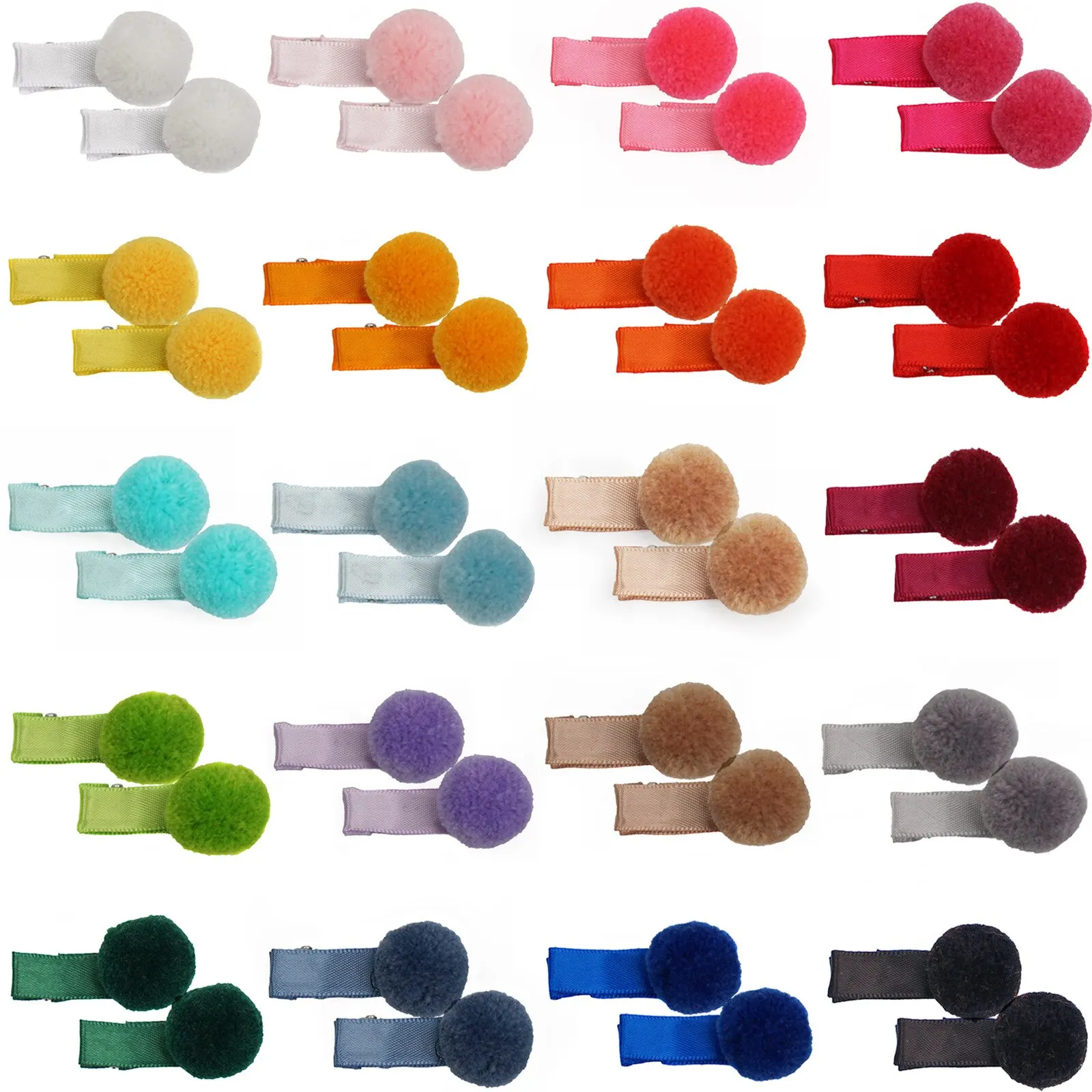 

40 шт., Детские резинки для волос, с шариками