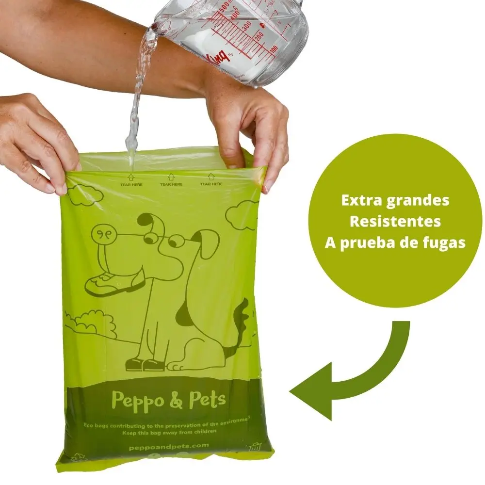 28 Rollos Peppo and Pets- 420 Bolsas para Caca de Perro - - Muy Resistentes para Recoger excrementos Bolsas biodegradables Perro- Olor a Lavanda- Opacas- A Prueba de Fugas- Bolsas Perro ecológicas