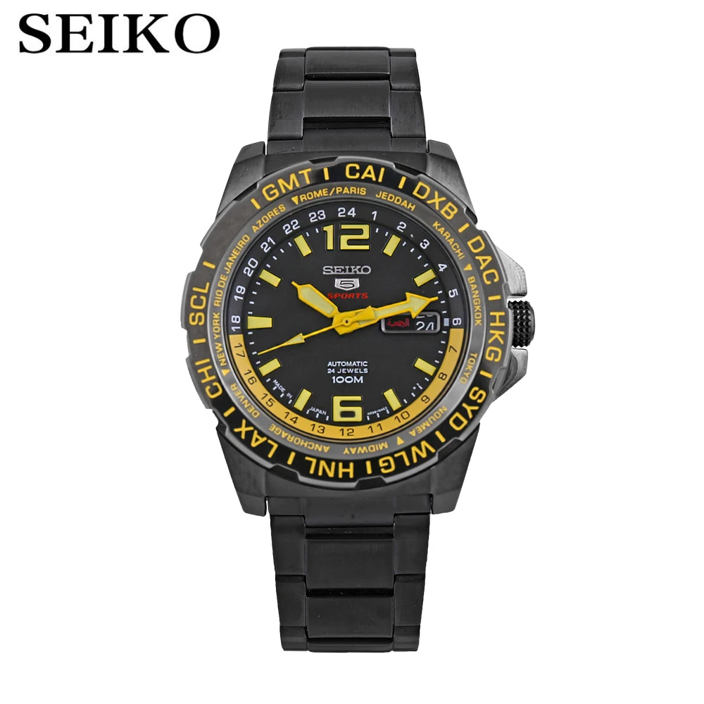 SRP689J1-A Seiko часы мужские 5 автоматические часы лучший бренд класса люкс водонепроницаемые спортивные мужские часы набор механические Военные часы для дайвинга relogio reloj - Цвет: SRP689J1-A