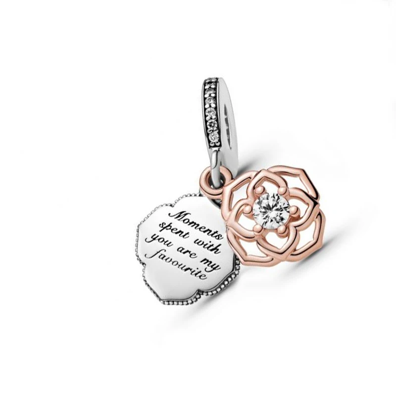 

2021 New High-quality Mother's Day Series 100% 925 Silver Heart-shaped Bracelet Set, Stylish And Romantic Girl Diy Jewelry