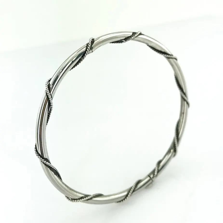 

Oxidized Spanish Type Sterling Silver Bracelet