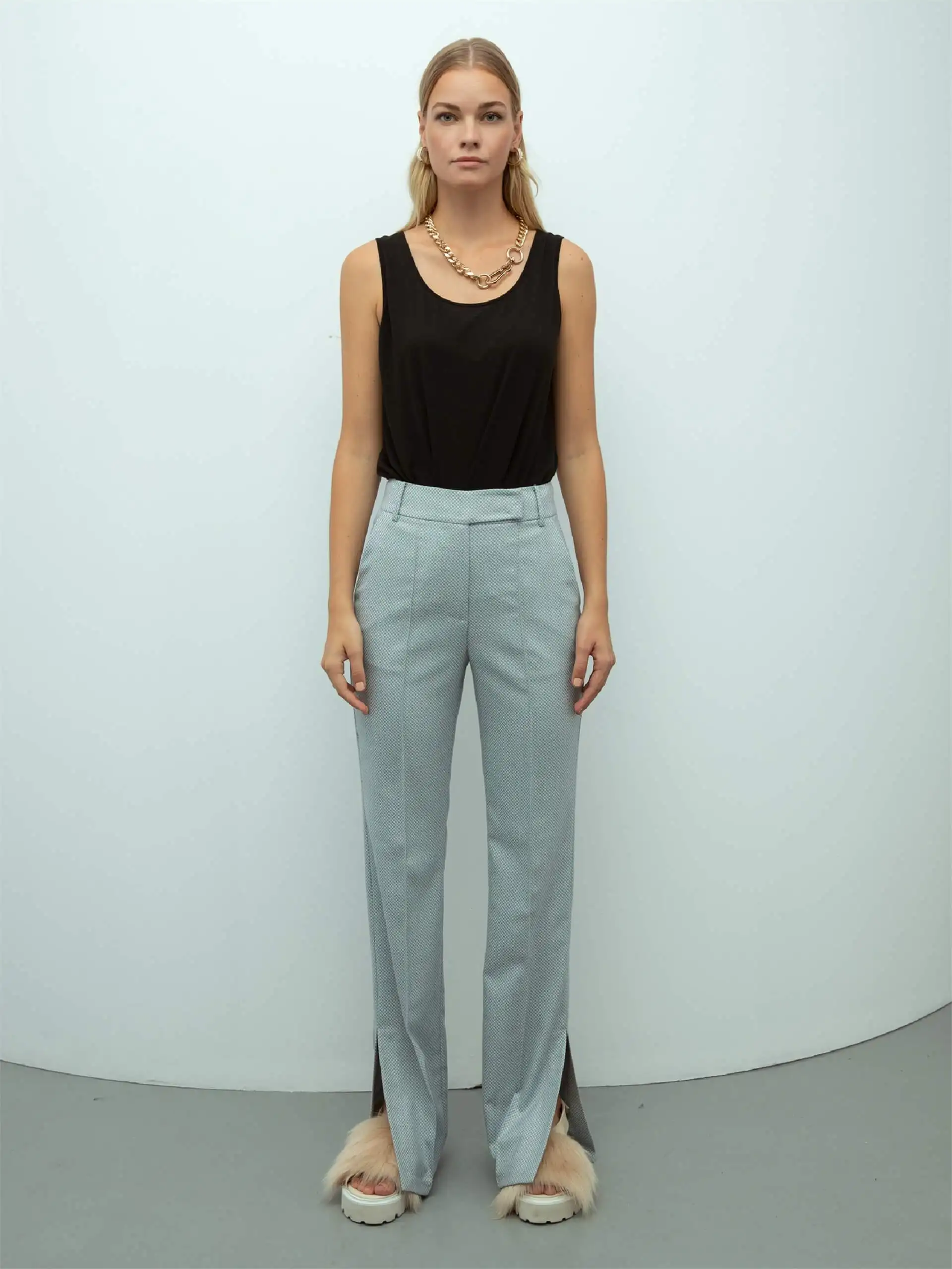 

BAQA Blue Women Trousers