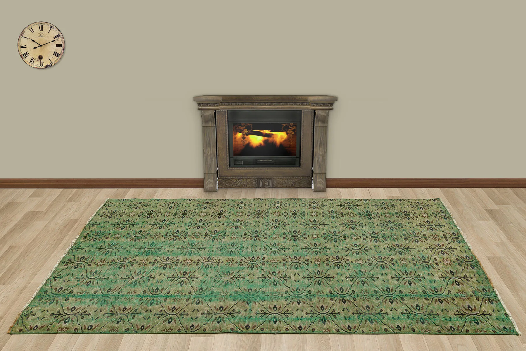 

Hand Woven Tumbled Carpet (7147)158x226