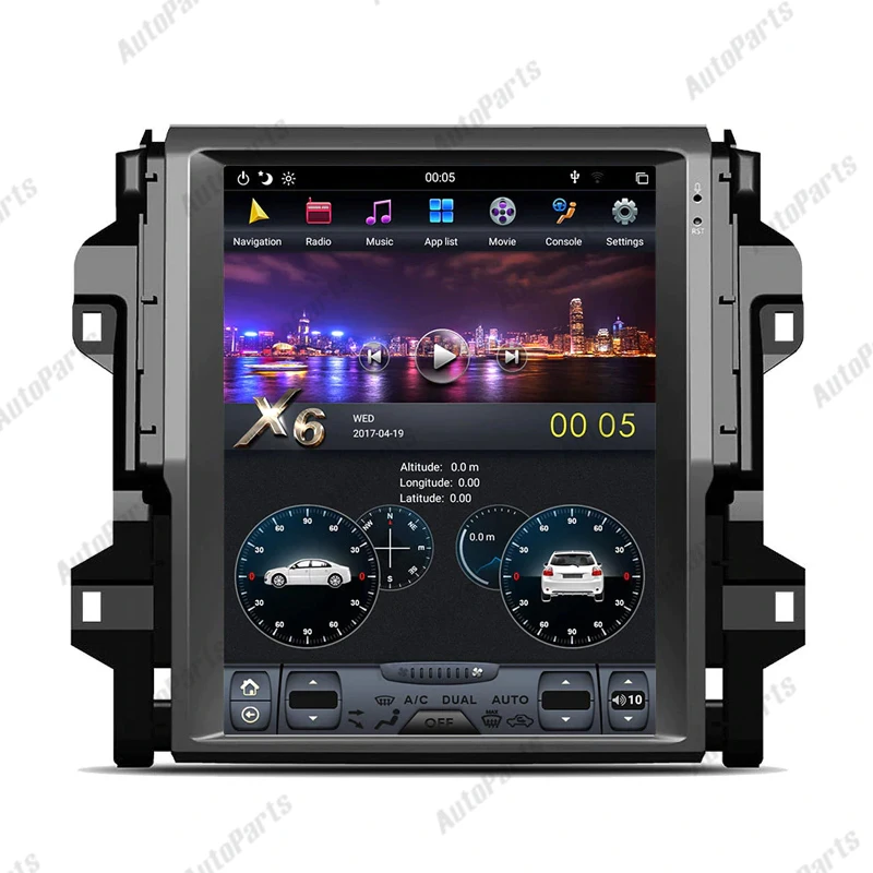 

KUKUZ Android 9 For Toyota Fortuner 4Runner 2016-18 Tesla Screen Car video Multimedia GPS Navi Stereo Head Unit Radio Carplay