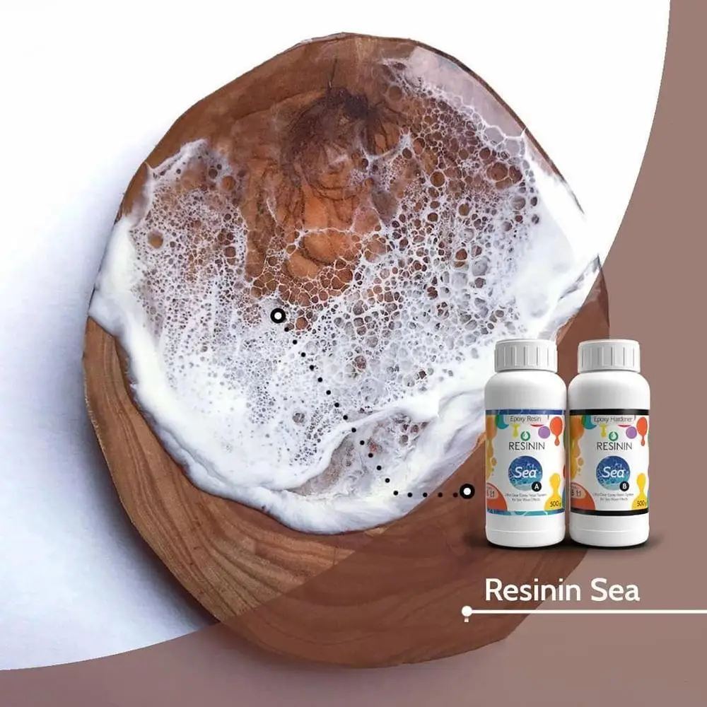Resinin Sea 5 кг Resinart набор эпоксидной смолы-отвердителя AB DIY Geodeart Настольный Oceanart