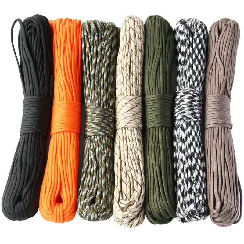 

31M Military 7-core Survival Paracord DIY Braided Rope Dia.4mm Outdoor Rescue Bundle Rope Clothesline Tent Hiking Clothesline