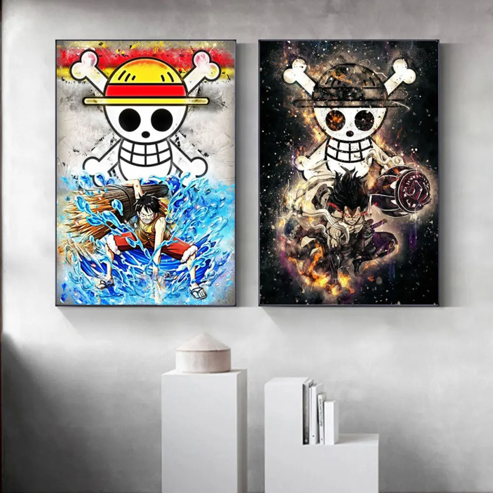 

One Piece Japanese Classic Anime Canvas Painting Wall Art Luffy Sabo Posters Print Pictures For Bedroom Home Decorate Frameless