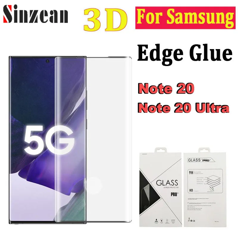 100 шт. для Samsung Galaxy Note 20/Note 20 Ультра 3D изогнутое закаленное стекло Защита экрана