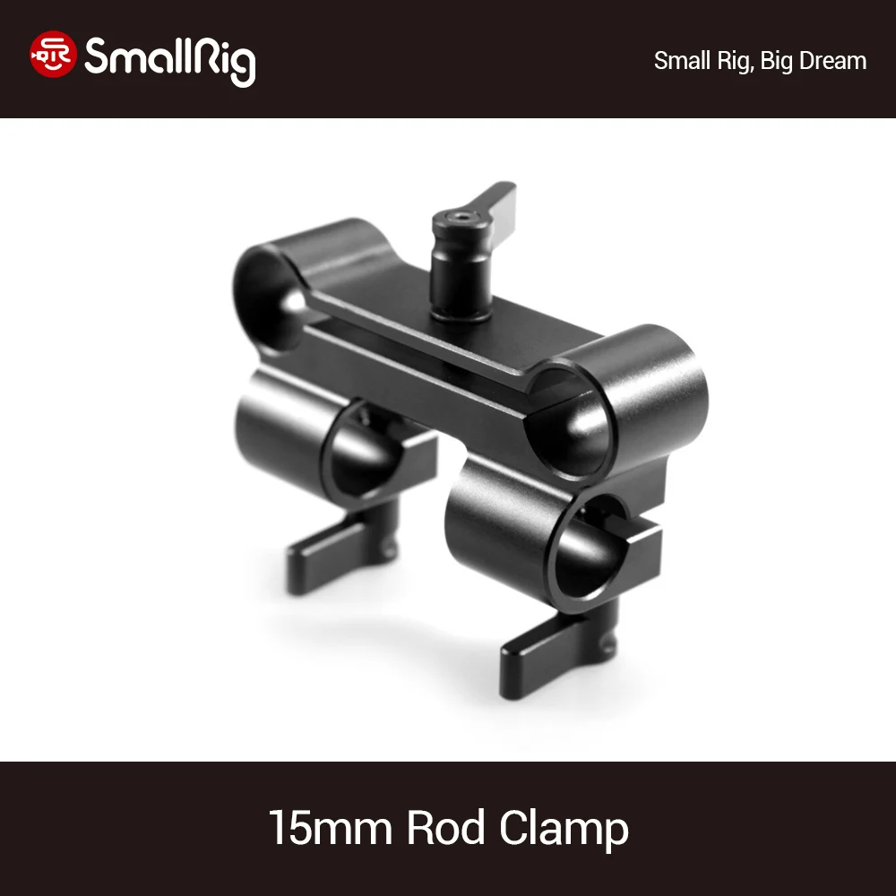 SmallRig двойной-одинарный 15 мм стержневой зажим для поддержки плеча стержня