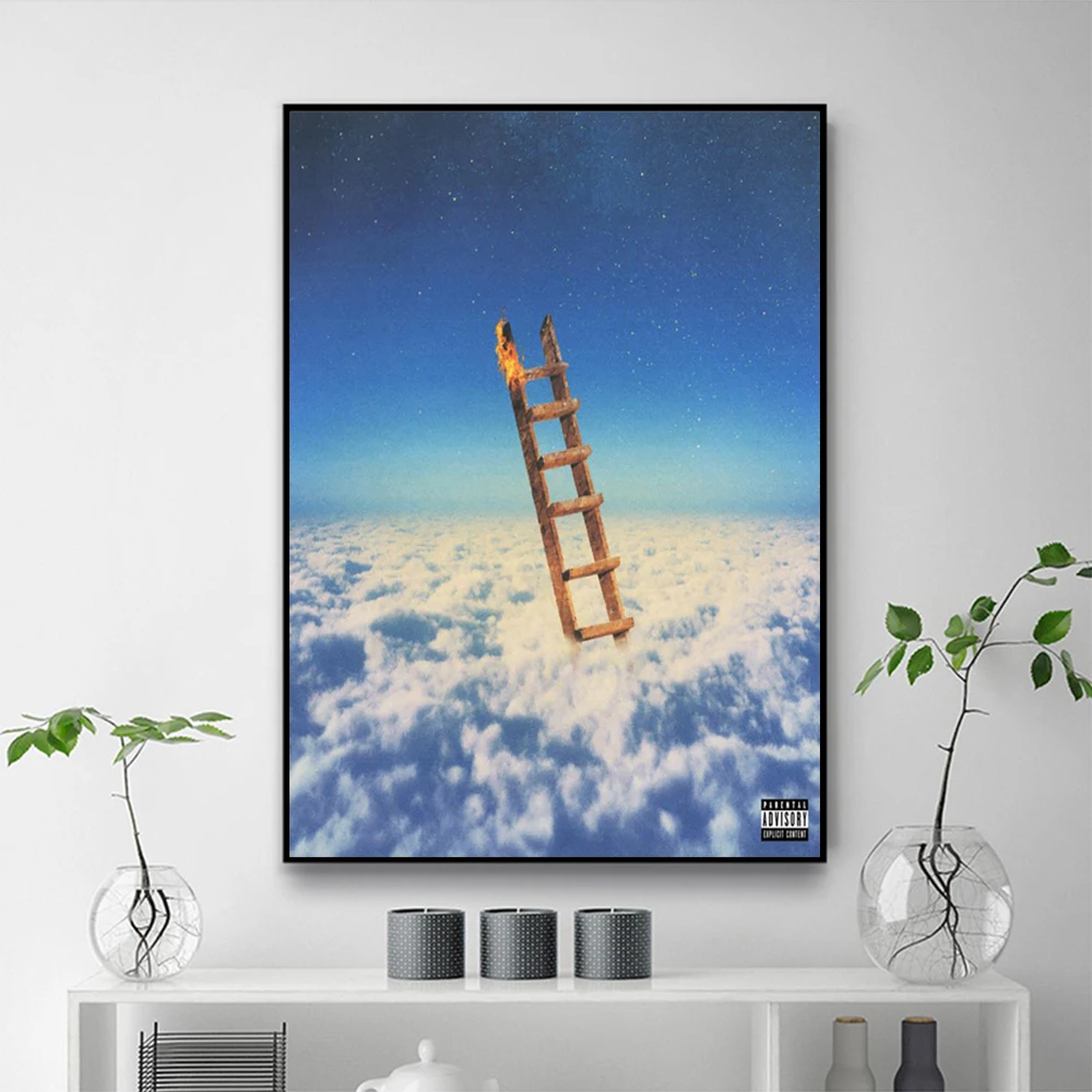 

Canvas Painting Jack Boys Travis Scott Highest In Room Rap Music Album Poster Print Canvas Wall Picture for Home Room Decor