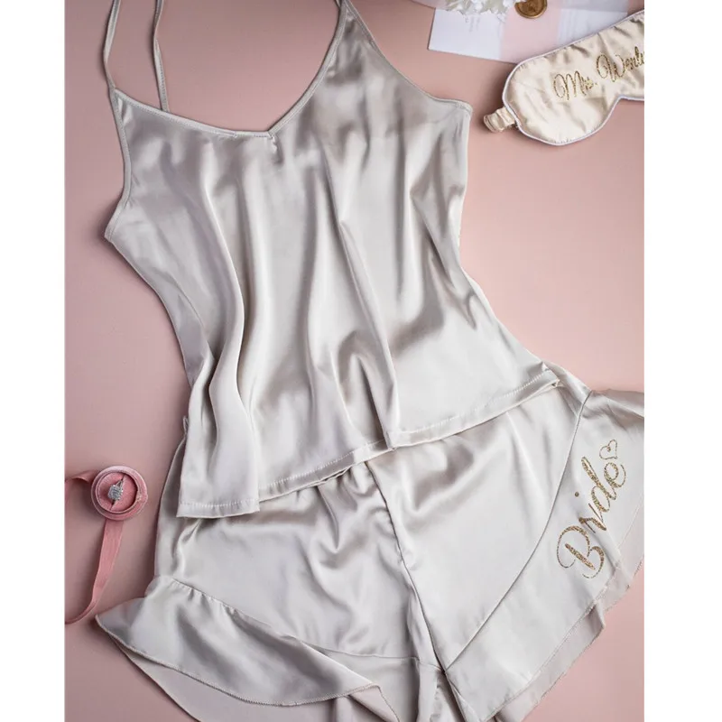 

Custom Bridal Party Pajamas Camisole Set-Bridesmaid Proposal Gifts Wedding Bridesmaid Pj Set honeymoon valentine's day gifts