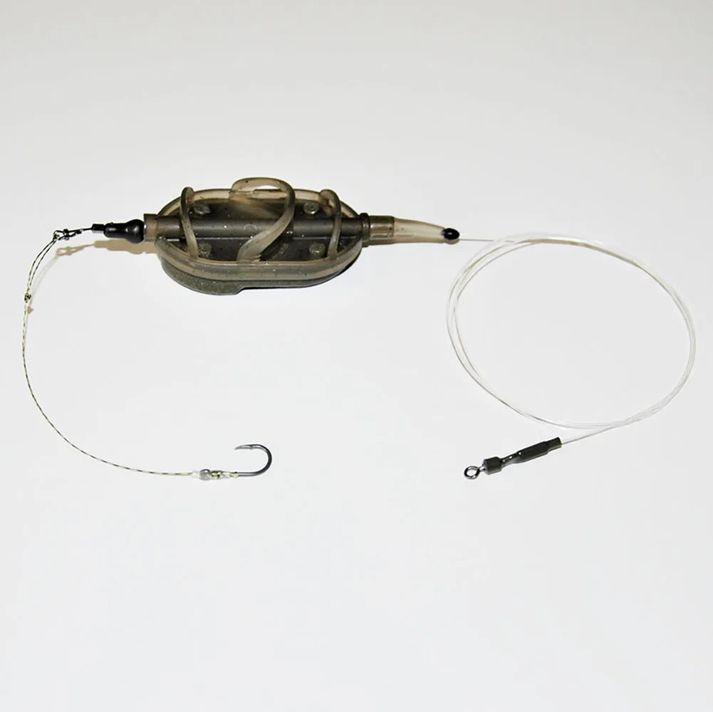 Оснастка WG &quotFlat Method Feeder&quot(флюр) 30гр №8/9 1кг/0 18мм BWG8 Smart Baits Studio для ловли карпа