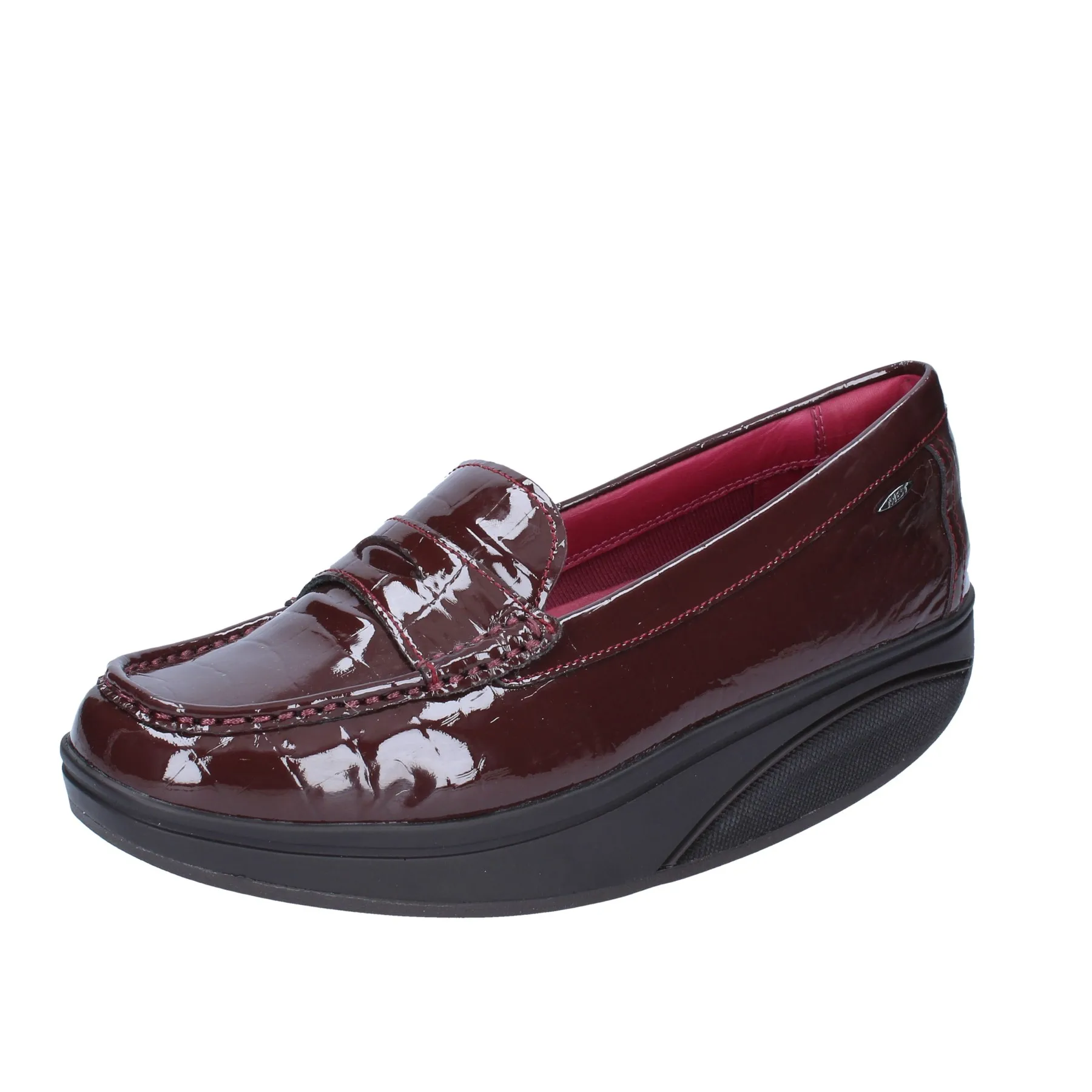 Женские туфли лоферы Цвет Бордовый|Обувь без каблука| |