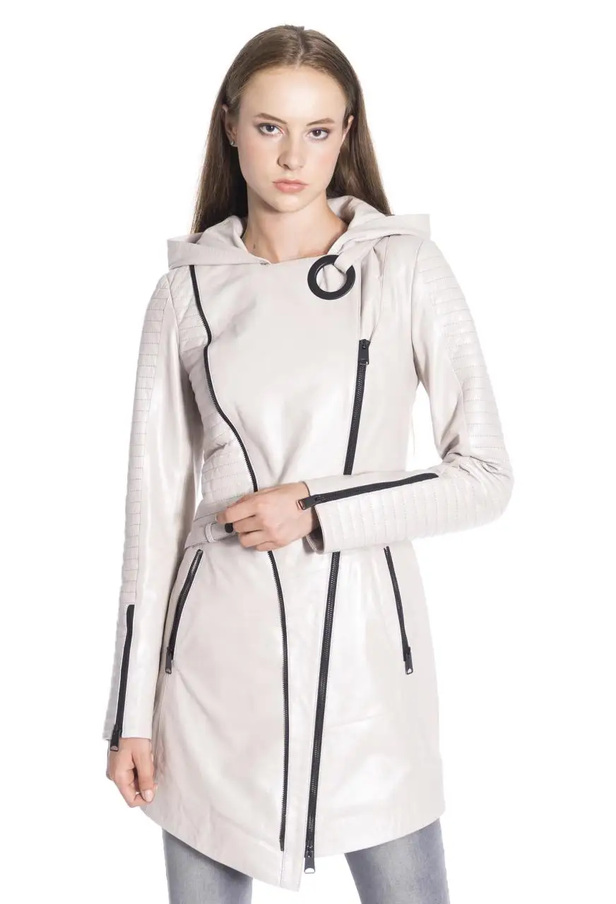 Women winter leather jacket winter Leather Jacket Genuine Real Leather Jacket leather Coat lambskin coat Female Parka Genuine