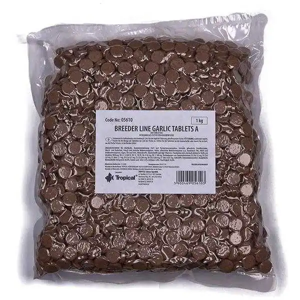 Таблетки для рыбной еды тропические хлопья спирулины Лепестковые чесночный