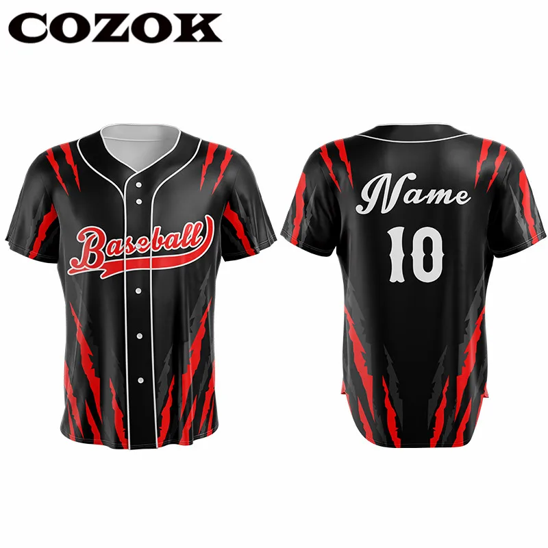 

Baseball Jerseys T-shirt Fashion Hip Hop Baseball Uniforms Printing Name Number Men Baseball Clothes