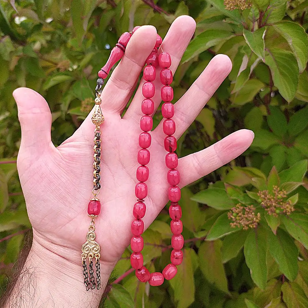 Турецкий молитвенный бисер мусульманский Янтарный четки бакелит тасбиг Каталин